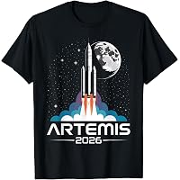 Amazon.com: Camiseta Artemis Mission SLS de la NASA, Negro